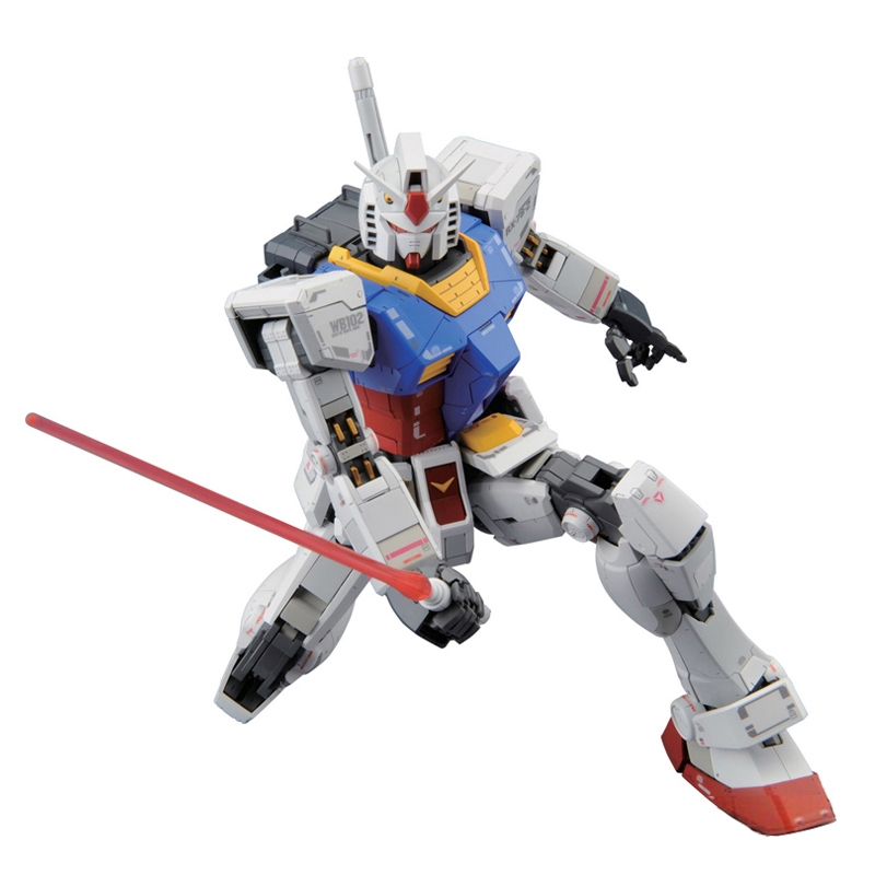 现货万代 1/100 MG Gundam RX-78-2 Ver.3.0元祖高达拼装模型-图3