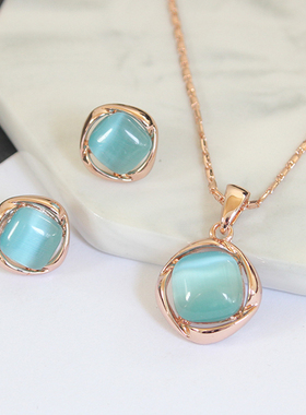 威妮华比拉简单时尚女韩版猫眼石