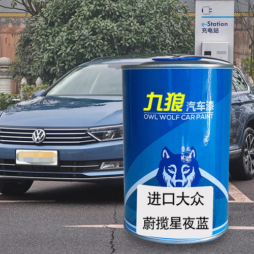 九狼汽车漆大成品众改色车喷漆蔚揽铃柏林灰星夜蓝极地白镭射银色 - 图0