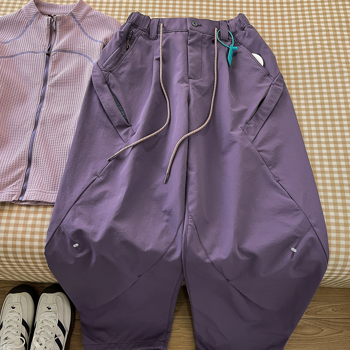 ZEENI 撞色立领拉链长袖速干衣t恤外套女休闲裤爬山户外运动套装,淘宝优惠券,粉丝福利购,淘宝优惠卷