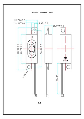 8323腔体喇叭 4欧3瓦 液晶广告显示器语音播报扬声器FUET - 图1