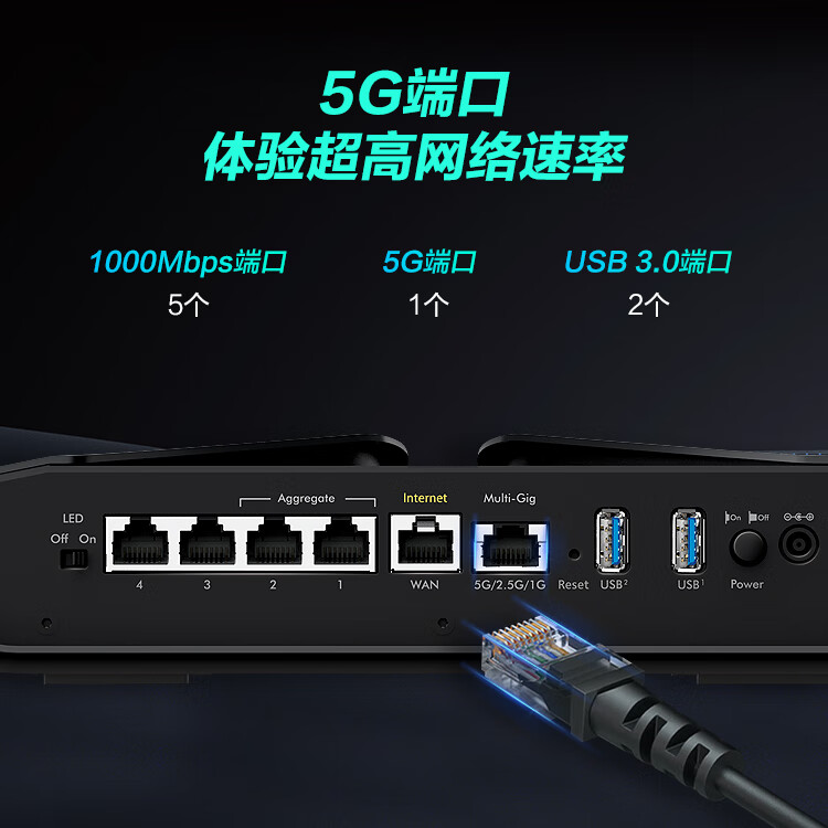 【咨询享低价】NETGEAR网件RAX120 路由器AX6000M双频wifi6无线5G端口千兆光纤高速网络电竞家用wifi全屋覆盖 - 图2