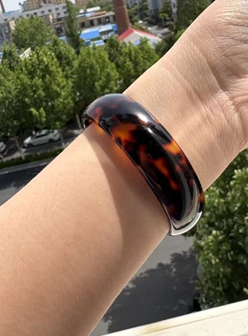 甲壳花色手镯豹纹瑁色手环