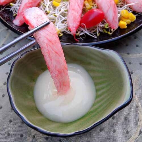 冷冻海鲜蟹肉棒刺身寿司松叶蟹柳开袋即食餐饮商用日料240克蟹柳 - 图2