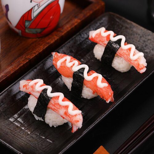 冷冻海鲜蟹肉棒刺身寿司松叶蟹柳开袋即食餐饮商用日料240克蟹柳 - 图0