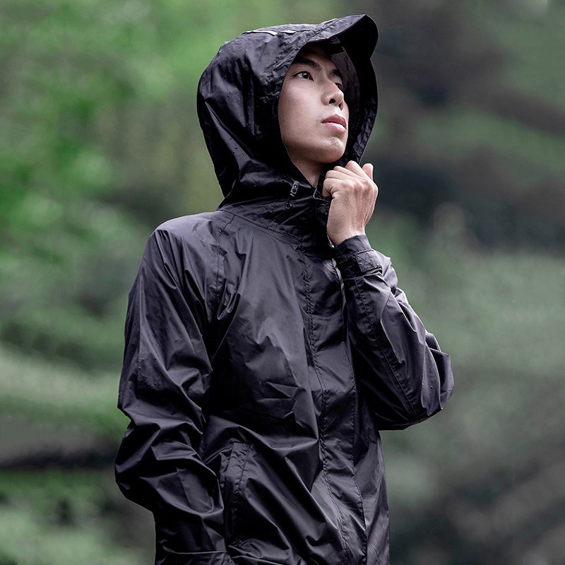 洛克兄弟骑行户外防水加大男女雨衣 洛克运动户外骑行服