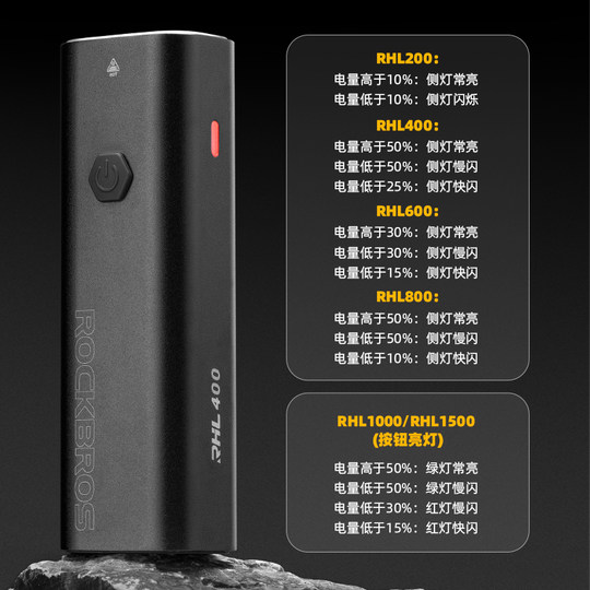 洛克兄弟自行车夜骑灯山地车公路车前灯防雨刹车尾灯骑行装备配件