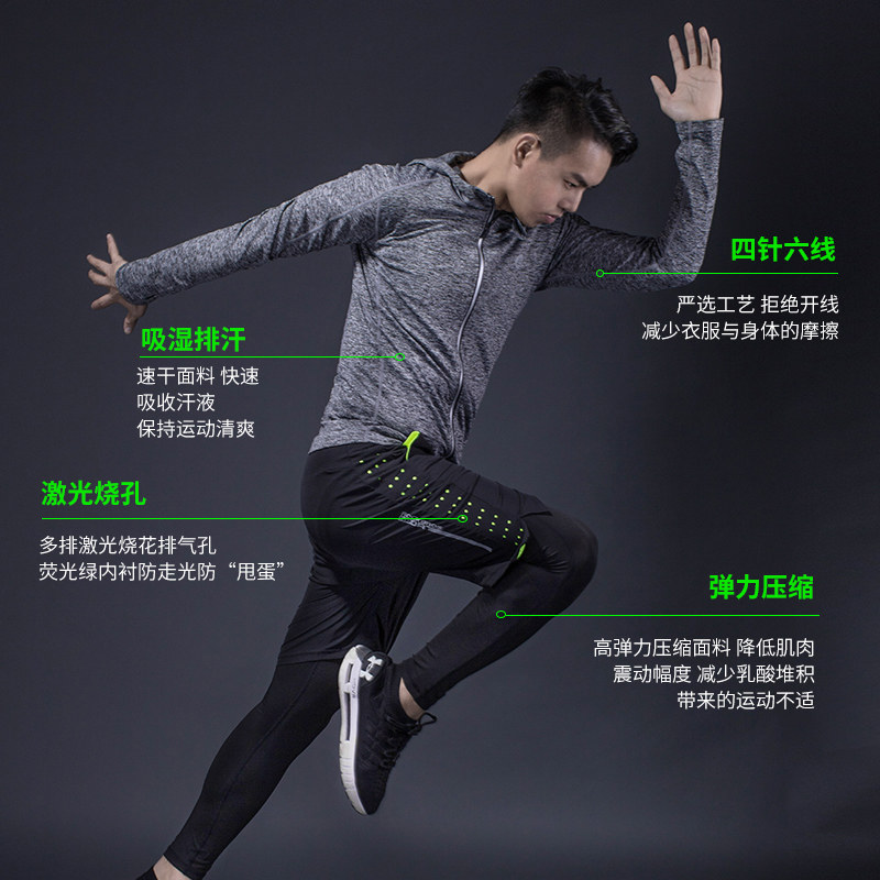 洛克兄弟运动套装训练骑行健身服 洛克运动户外骑行服