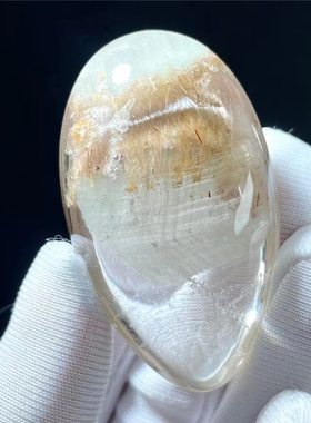 天然水晶幽灵共生兔毛发异象裸石男女款饰品毛衣项链挂件吊坠特惠