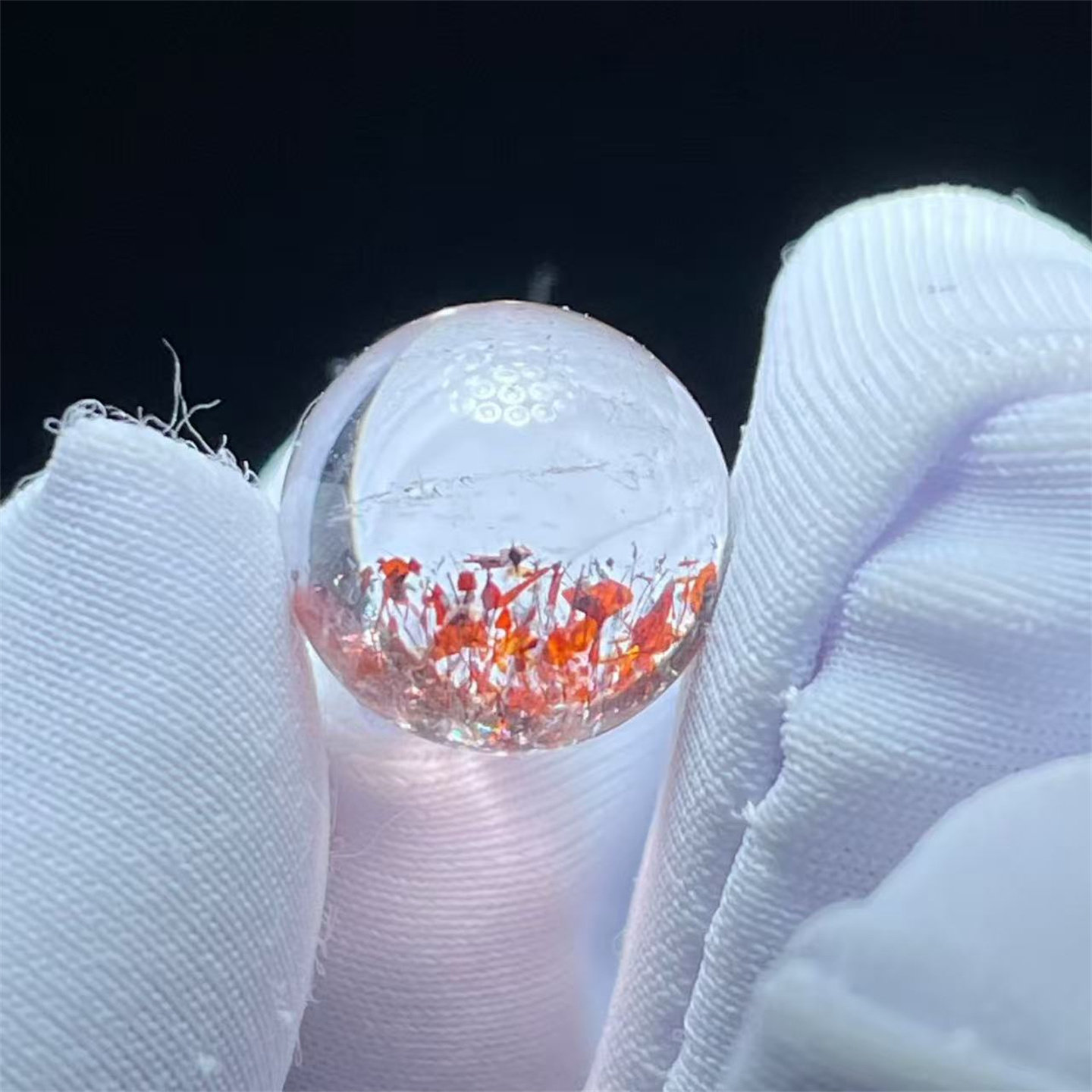 Natural crystal strawberry wafer beads 10mm DIY jewelry multi-treasure string ring necklace pendant one thing one picture