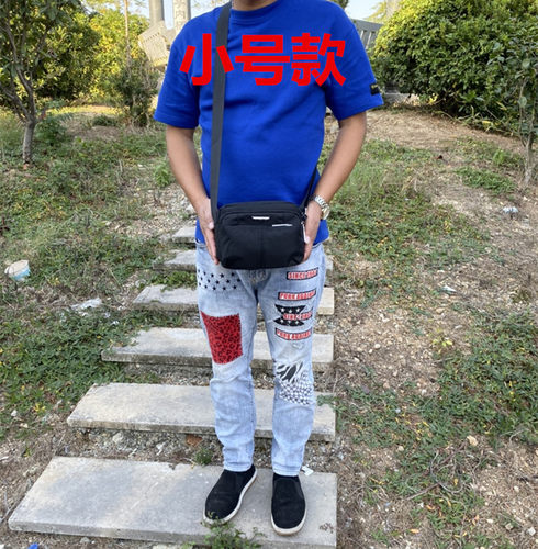 2026新款斜跨男包防水尼龙牛津布迷你小包单肩斜跨女士包包帆布包 - 图0