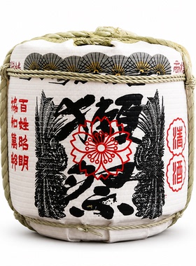 日式清酒酒樽酒桶摆件