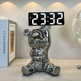 Creative Bearent Bear Bell Living Room Home Desktop Smart Alarm Swing Tabletop Tabletop часы цифровые электронные часы часы