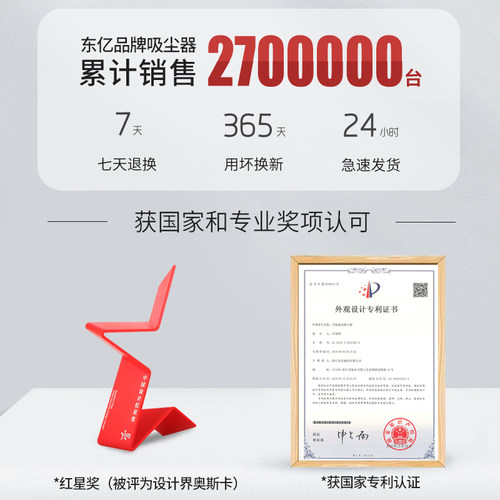 东亿无线吸尘器静音家用大吸力强力吸扫无刷电机高效车载吸尘机 - 图3
