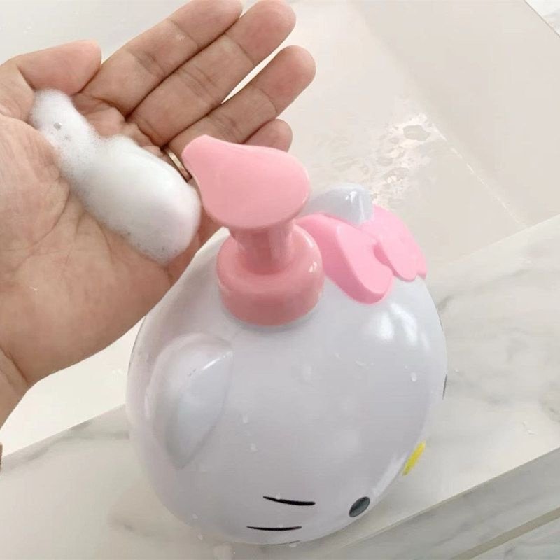 KT猫头起泡瓶手动洗面奶洗手液洗发水泡沫瓶大容量打泡器分装瓶,淘宝优惠券,粉丝福利购,淘宝优惠卷