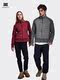 Outdoor short down jacket knitted patchwork down jacket