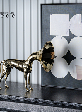 舍得样板间展厅金属摆件书房组合