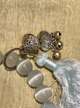 猫眼石铃铛串珠手链高级精致轻奢