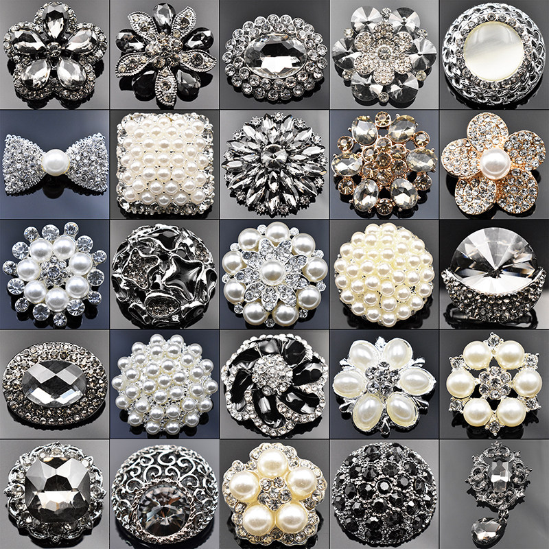 高档胸针珍珠镶钻纽扣貂皮皮草呢大衣扣子水晶钻石金属装饰扣钮扣,淘宝优惠券,粉丝福利购,淘宝优惠卷