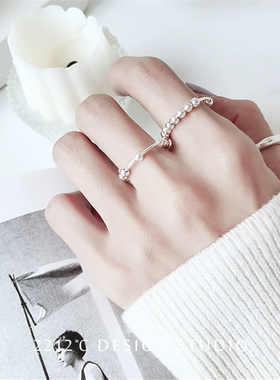 银饰冷淡风百搭戒指环