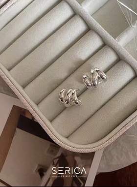 《一步一安然》系列 925银镀金项链 纯银耳钉 简约气质耳环OL通勤