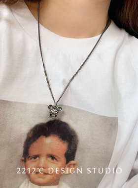 s925纯银项链黑暗童话潮酷帅男女