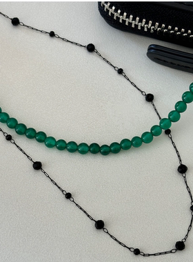 直邮~韩国代购Primaute正品 韩剧瑞草洞 文佳瑛同款绿色项链 饰品