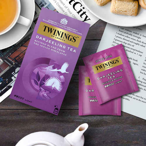 英国TWININGS川宁茶欧式大吉岭红茶25片英式午茶包袋泡茶 - 图2