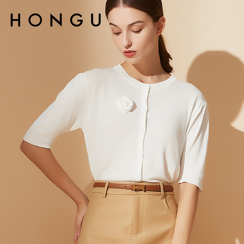 HONGU红谷女士皮带搭配裤腰带复古平扣款ins风简约百搭裤带装饰女
