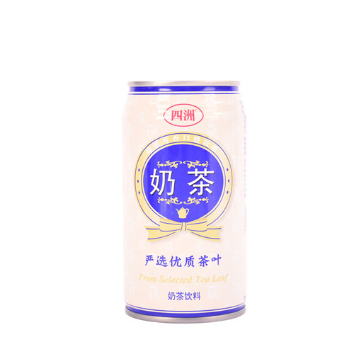 四洲饮料奶茶340ml罐装铁罐装奶茶饮料 - 图1