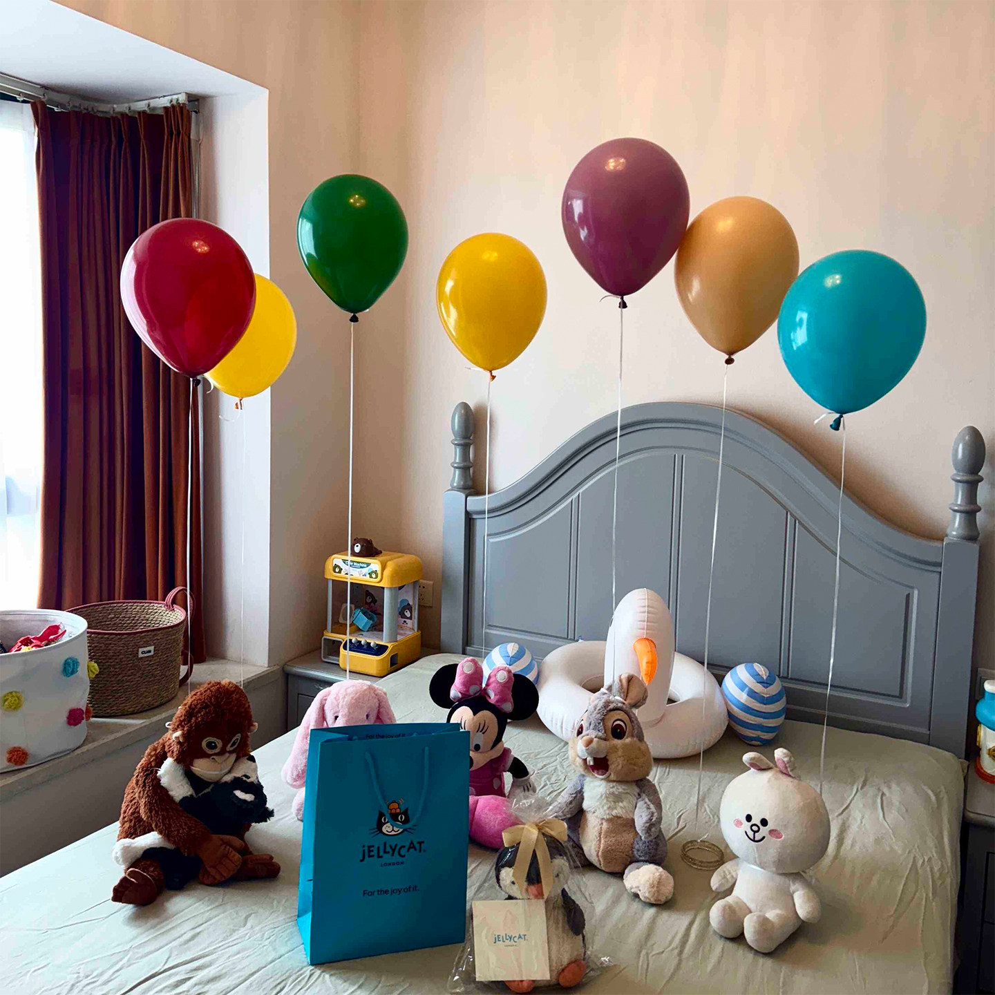 百天庆生复古彩色气球飘空氦气小球儿童生日装扮布置套餐惊喜礼物,淘宝优惠券,粉丝福利购,淘宝优惠卷