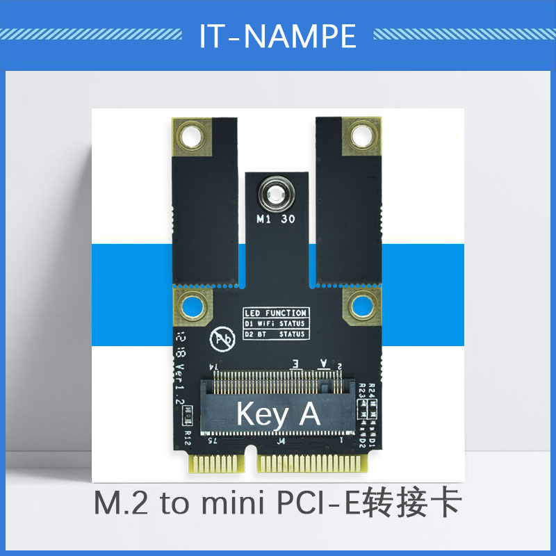 笔记本NGFF转mini pci-e转接卡 m.2转mini pcie无线网卡蓝牙模块-图0