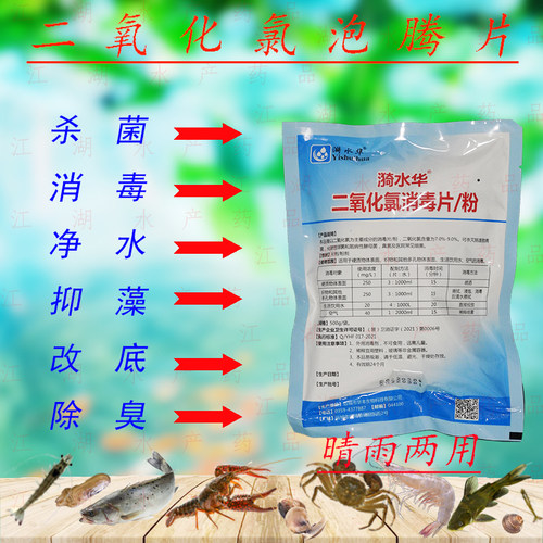 单过硫酸氢钾片固体复合二氧化氯片外用专用杀菌消毒改底除臭净水 - 图2