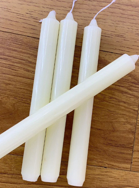 欧式家居酒店无烟无味白色蜡烛