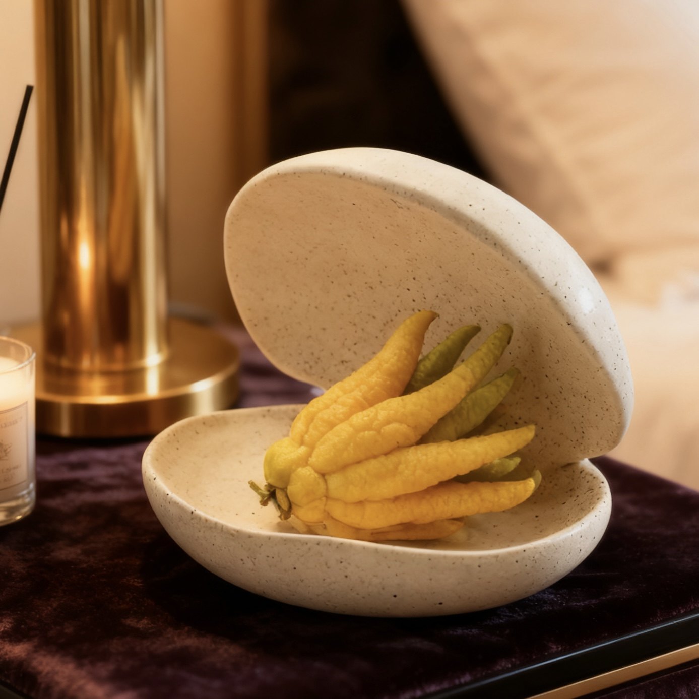 放佛手柑的托盘创意简约陶瓷花瓶专用底座果盘现代简约玄关小装饰,淘宝优惠券,粉丝福利购,淘宝优惠卷