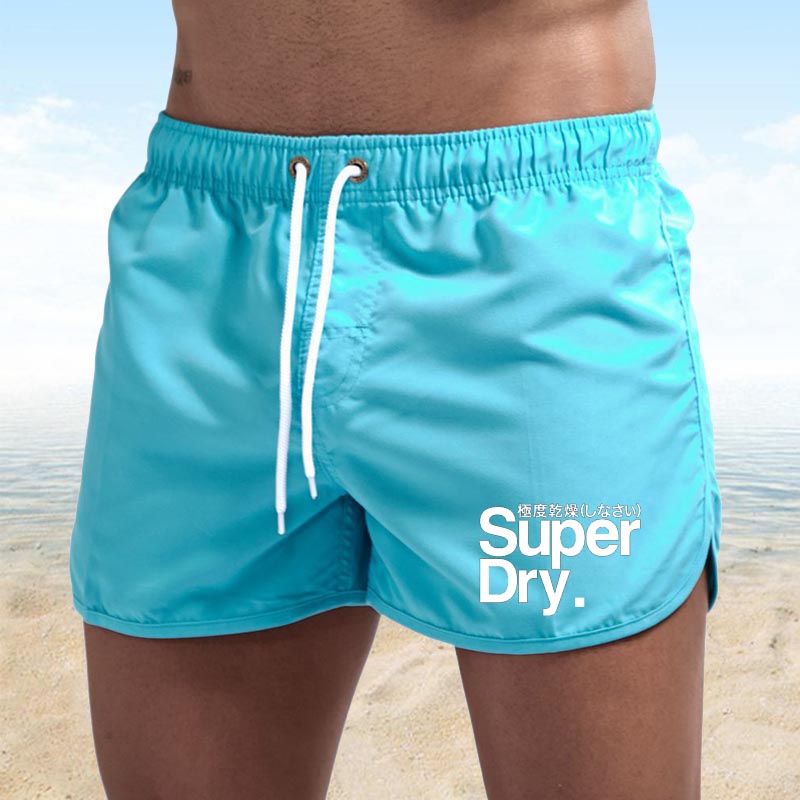 super dry男士沙滩裤短裤 健身运动裤衩男士三分冲浪短裤 - 图3