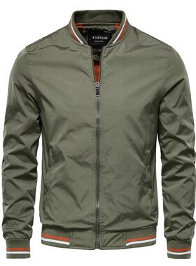 立领夹克男春秋款商务休闲外套