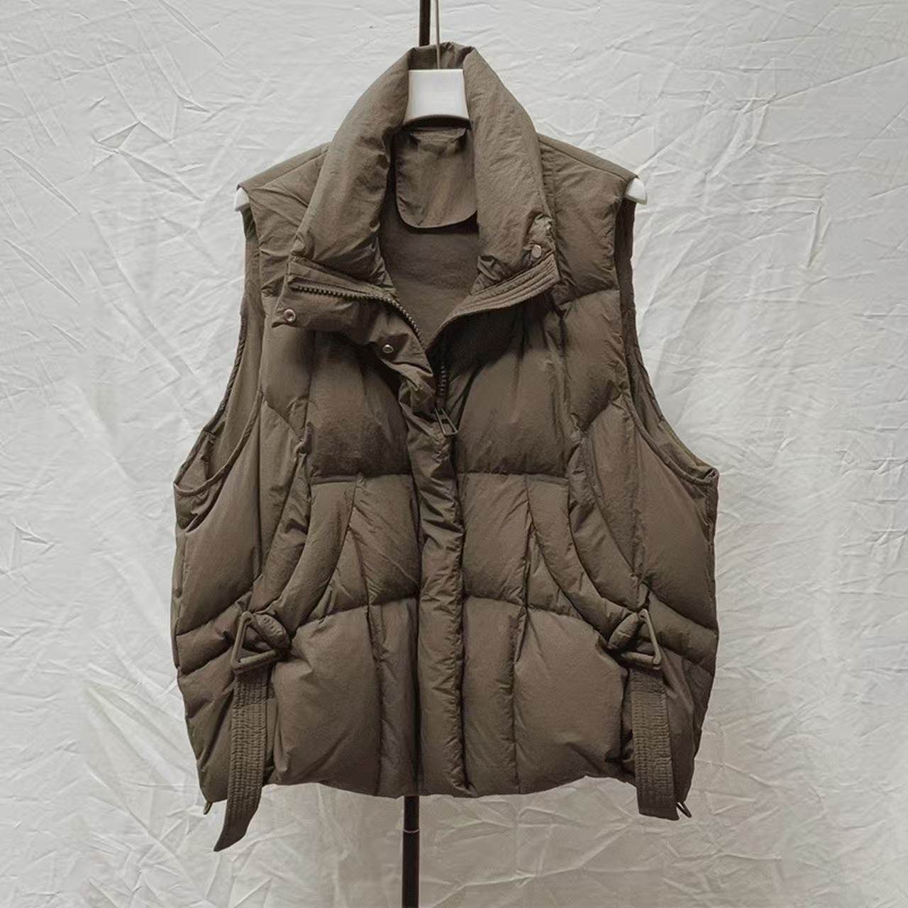 棉衣外套女冬季新款女短款棉马夹羽绒棉白色小个子棉马甲背心宽松,淘宝优惠券,粉丝福利购,淘宝优惠卷