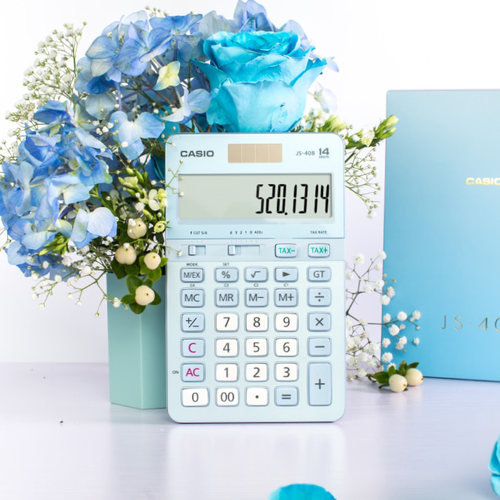 CASIO卡西欧JS-40B白领商务办公计算器14位数太阳能台式财务用 - 图2