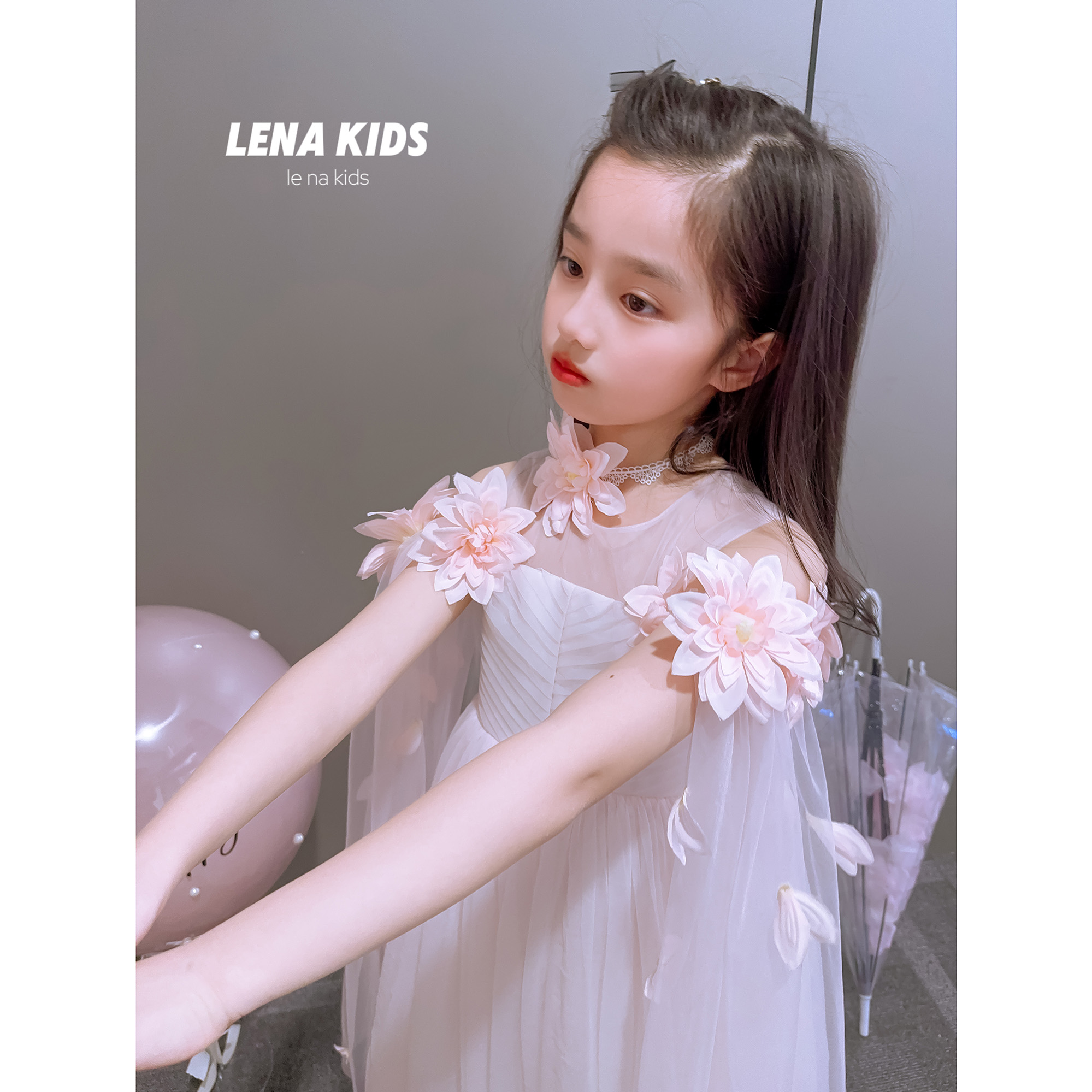 Lenakids 蕾丝颈链脖花洋气时髦气质Lolita配饰24032804 - 图0