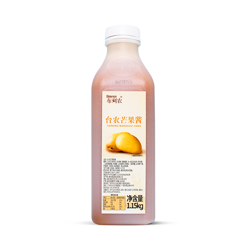 布列农台农芒果酱1.15kg杨枝甘露浓缩酱芒果浆奶茶店专用商用原料 - 图3