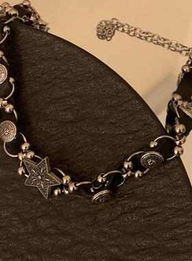 HEY TAO暗黑y2k甜酷星星choker颈链女亚文化高级感项链亚比配饰品