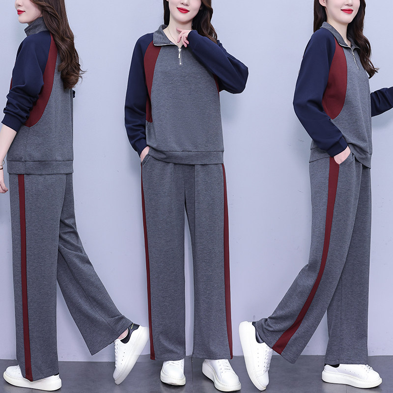 洋气妈妈秋装时尚套装2025新款洋气中老年女装宽松卫衣运动两件套,淘宝优惠券,粉丝福利购,淘宝优惠卷