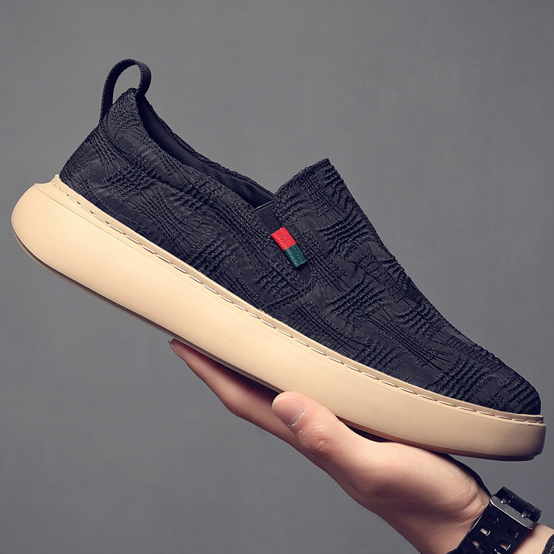 欧洲站男鞋潮牌轻便帆布鞋男乐福鞋一脚蹬懒人鞋透气软底休闲潮鞋,淘宝优惠券,粉丝福利购,淘宝优惠卷