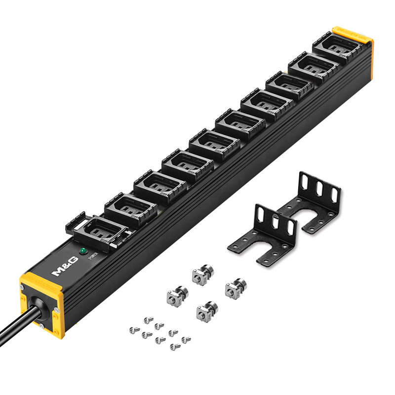 突破PDU机柜电源插座10位IEC C13防脱扣PDU 07TG131001-图2