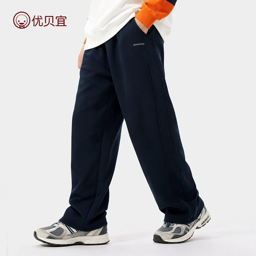 优贝宜童装男童加绒裤子男孩2026新品长裤儿童秋冬款青少年运动裤 - 图3