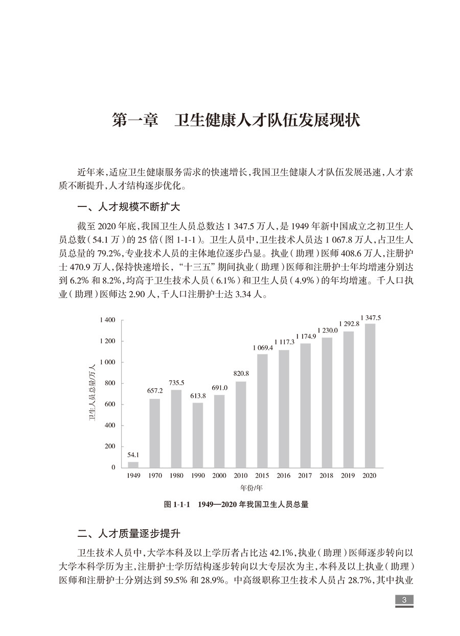 中国卫生健康人才发展报告2022 国家卫生健康委人才交流服务中心编 发展中关键问题梳理分析 典型管理实践案例 人民卫生出版社