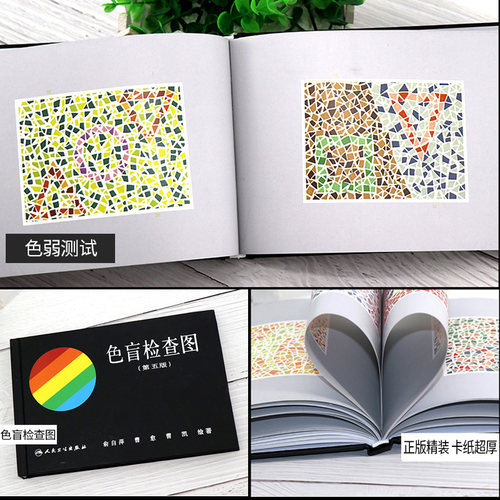 色盲检查图 第五版 俞自萍 色觉检查图第5版驾照驾驶证体检辨色盲书色弱测试检测图谱 人民卫生出版社 9787117024754 - 图0