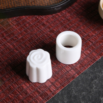 Goat Fat Yuxiang Cloud Cover White Ceramic Home Utiliti Tea Dao Zhen Paper Shelving Accessories Pot Lid Toswing Piece