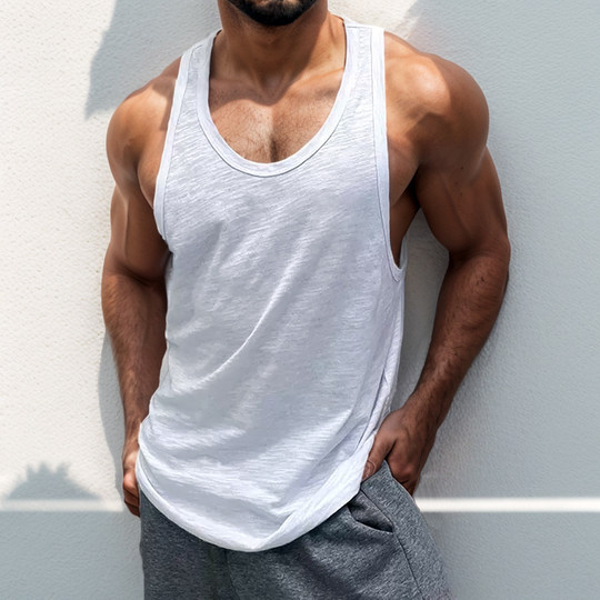 MCPW Weste ärmelloses T-Shirt Muskulöse Herren-Fitnessanzug Training Anzug Sport laufende Sommer amerikanische Stil Schultern